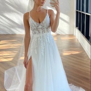 ​Made With Love Bridal [Summer / A-Line] Wedding Dress - Size 6, White